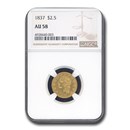 1837 $2.50 Gold Classic Head AU-58 NGC 1837 $2.50 Gold Classic Head AU-58 NGC